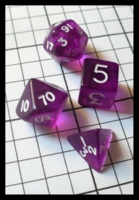 Dice : Dice - Dice Sets - Unknown Mini Transparent Purple Partial Set - Ebay Jan 2010